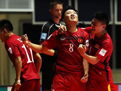 Futsal Việt Nam tăng 3 bậc trên BXH thế giới