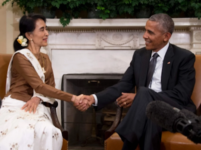 Obama tiếp trọng thể bà Suu Kyi, sẵn sàng bỏ trừng phạt Myanmar
