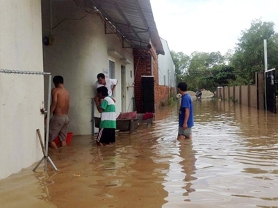 Nhiều khu vực tại Đảo Phú Quốc ngập sau mưa lớn