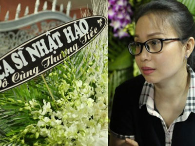 Cẩm Ly buồn bã đi viếng Minh Thuận, Nhật Hào gửi lẵng hoa