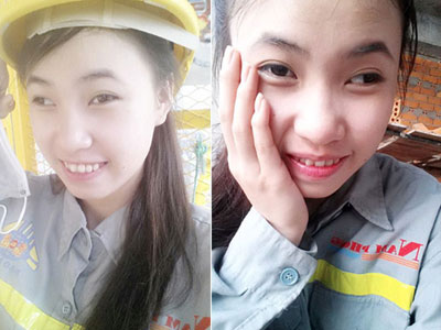 Cô gái mắt lé đi phụ hồ kiếm tiền “tu sửa” nhan sắc