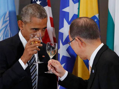 Tâm sự của 2 người sắp thất nghiệp Obama và Ban Ki-moon
