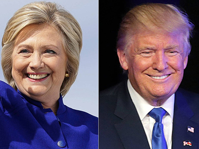 Bầu cử Mỹ: Hillary Clinton vượt lên dẫn trước Donald Trump