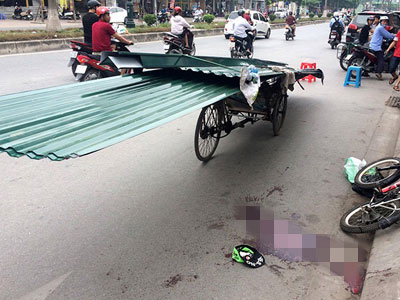 Người xích lô chở tấm tôn khiến bé trai 10 tuổi thiệt mạng sẽ phải chịu trách nhiệm thế nào?