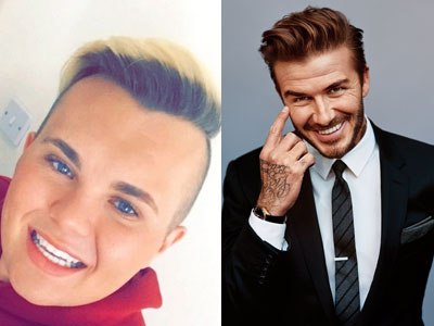 9X nỗ lực phẫu thuật giống Beckham để nổi tiếng