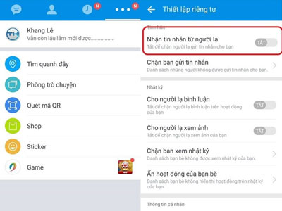 Cách tuỳ chỉnh tuỳ chọn riêng tư trên Zalo