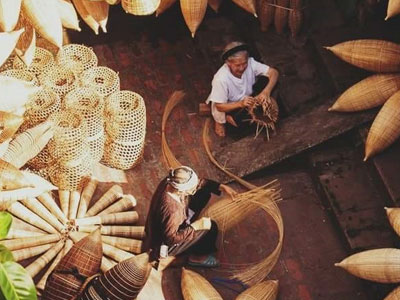 Làng nghề đan đó hơn 200 năm tuổi