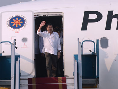 Tổng thống Philippines Rodrigo Duterte đến Hà Nội