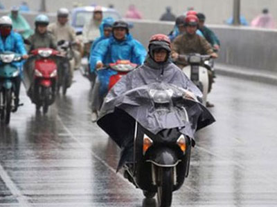 Cảnh báo mưa dông ở khu vực Hà Nội