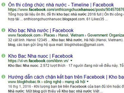 Mạo danh website Kho bạc Nhà nước để lừa đảo