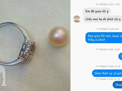 Mua ngọc trai online, nhận hàng sai mẫu, ngọc... rớt ra ngoài còn chủ shop thì "bặt vô âm tín"
