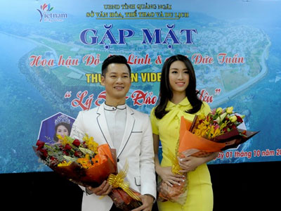 Hoa hậu Đỗ Mỹ Linh quảng bá "Lý Sơn - đảo tình yêu"