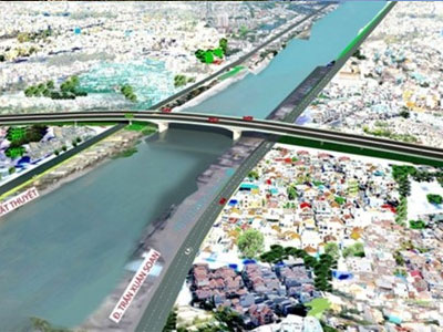 Xây cầu Nguyễn Khoái 1.250 tỷ, giảm kẹt xe cho Nam Sài Gòn