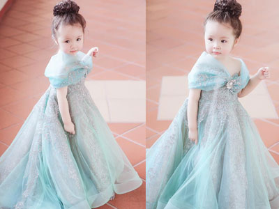 Con gái Elly Trần hoá Lọ Lem xinh yêu gây bão mạng xã hội