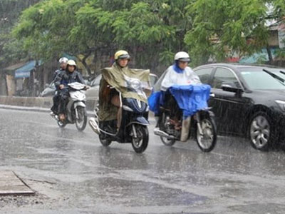 Bắc Bộ sắp có mưa dông trên diện rộng