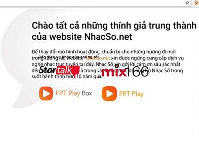Dịch vụ NhacSO.net đóng cửa