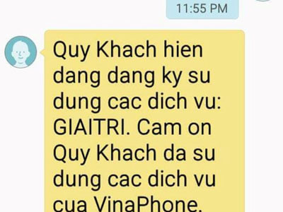 Gian nan huỷ dịch vụ trừ tiền của VinaPhone