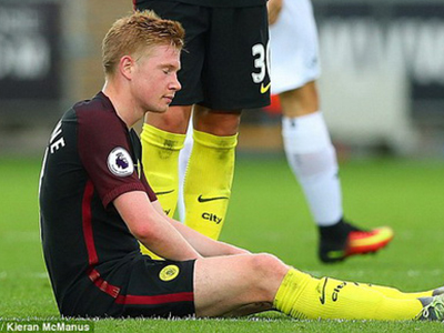 De Bruyne chắc chắn vắng mặt ở trận gặp Barca