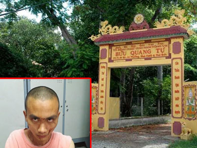 Kẻ truy sát trong chùa không phải là tu sĩ Phật giáo