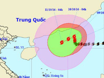 Bão số 6 tăng cấp, bẻ quặt hướng di chuyển