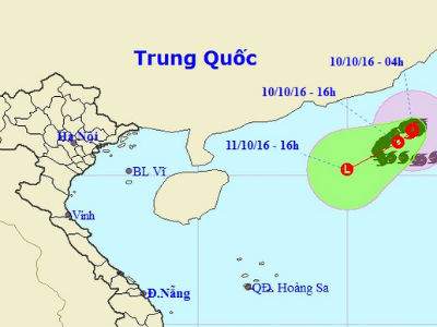 Bão số 6 di chuyển chậm, khả năng suy yếu thành áp thấp nhiệt đới