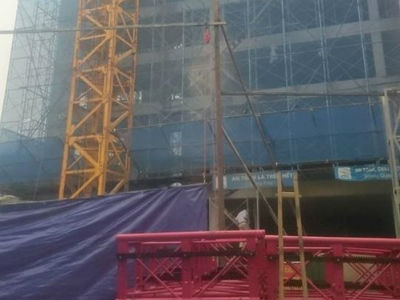 Sập giàn giáo ở Hoàng Mai, hai công nhân chết thảm