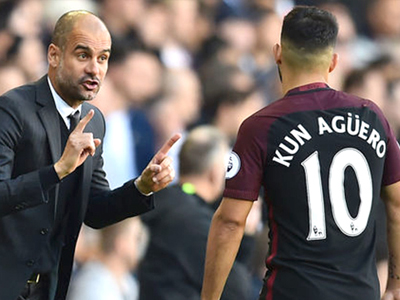 Sergio Aguero đang khiến Guardiola tức giận