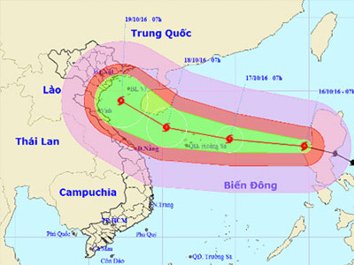 Bão tăng 2 cấp khi vào biển Đông