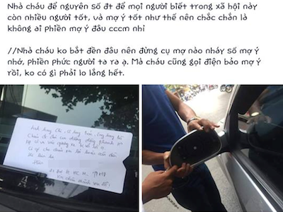 Người làm vỡ gương ôtô và bài học về sự tử tế