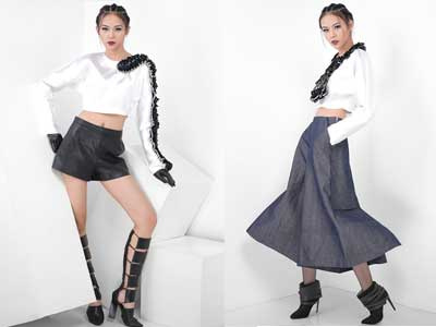 Phí Phương Anh để ngực trần sau lớp áo da hở bạo