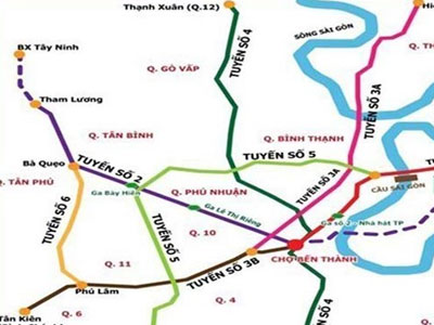 Hơn 41.000 tỷ đồng xây dựng tuyến metro số 5 ở Sài Gòn