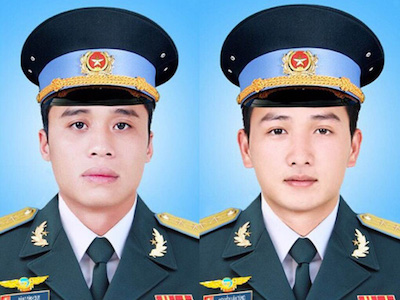 Thăng quân hàm cho 3 chiến sĩ gặp nạn trên máy bay