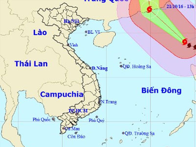 Bão giật cấp 16 đang hoành hành biển Đông