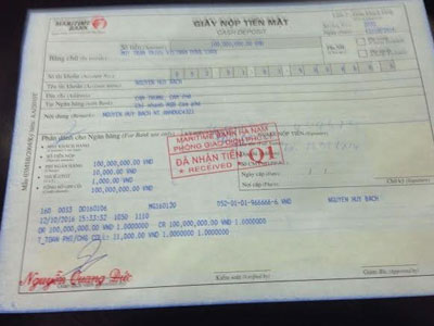 Maritime Bank bị tố tự ý hủy giao dịch 100 triệu của khách