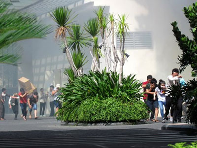 Chữa cháy, cứu nạn ở khách sạn cao 29 tầng tại Nha Trang
