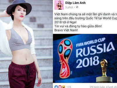 Diệp Lâm Anh chúc mừng chiến thắng của U19 Việt Nam nhưng lại... nhầm giải đấu