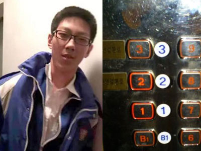 Kẹt thang máy 5 tiếng đồng hồ không biết làm gì, thanh niên cứng lôi bài tập ra làm