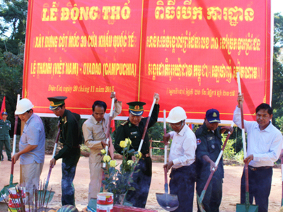 Việt Nam và Campuchia sắp xây 4 cột mốc biên giới mới