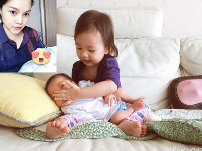 Dương Cẩm Lynh khoe con trai sau 1 tuần sinh nở