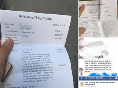 Làm cả tháng nhận 245 nghìn đồng: "Trừ lương là trái luật"