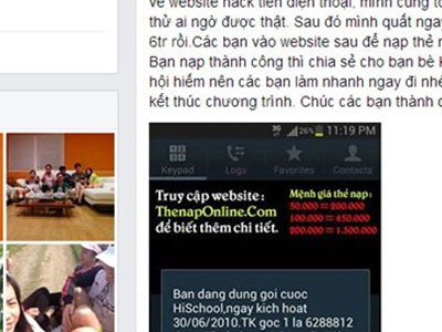 Giả danh sếp ngân hàng, ngành thuế lừa một phụ nữ nạp gần 100 triệu đồng thẻ điện thoại