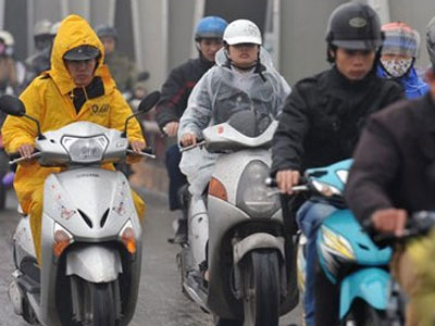 Chiều nay, Hà Nội đón đợt mưa rét đầu tiên
