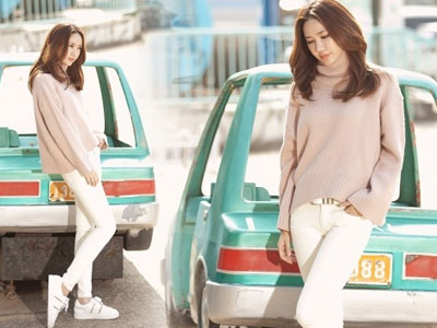 Mặc đẹp với những mẫu áo len phong cách Hàn hot nhất thu đông 2016