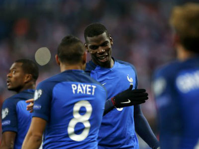 Pogba và Payet giúp Pháp thắng ngược Thụy Điển