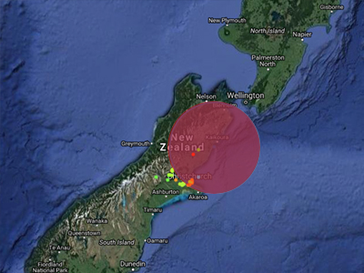 Động đất 7,4 độ Richter, sóng thần ập vào New Zealand