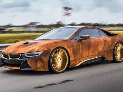 BMW i8 độ dàn áo rỉ sét của ca sĩ Austin Mahone