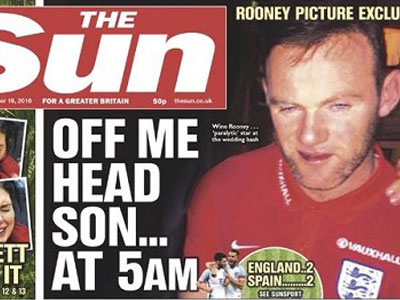 Rooney lên tiếng xin lỗi vì vụ đi uống rượu cả đêm