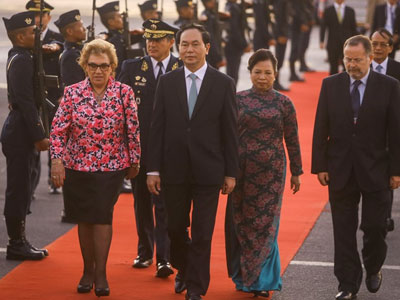 Chủ tịch nước Trần Đại Quang đến Peru dự hội nghị APEC 2016