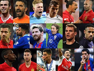 CĐV chỉ còn 1 ngày để bình chọn Cầu thủ xuất sắc FIFA 2016