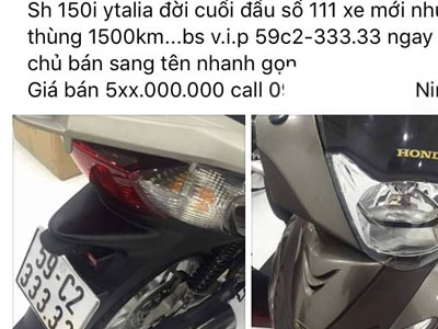 Một xe máy Honda SH đời cũ đổi được hai "xế hộp"?